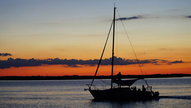 Sunset Sailboat on the Water