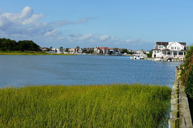 Summer afternoon along the bay in Stone Harbor, NJ.