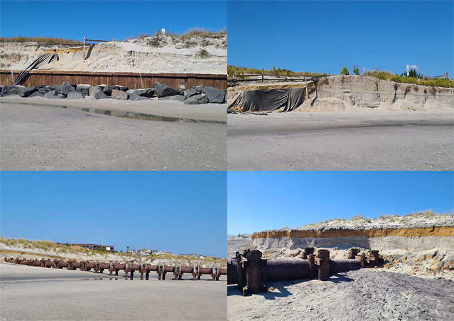 Avalon beach erosion.