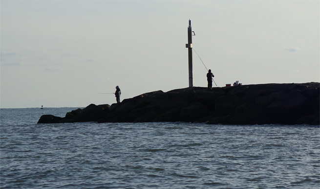 Fishing on Jetty