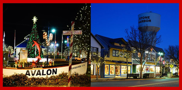 Holidays downtown in Avalon and Stone Harbor, NJ